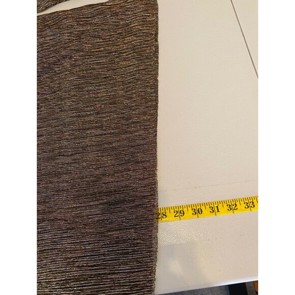 Chicos Metallic Long-Sleeve V-Neck Tunic Top Black/Gold XL Chicos 3 - Picture 6 of 10